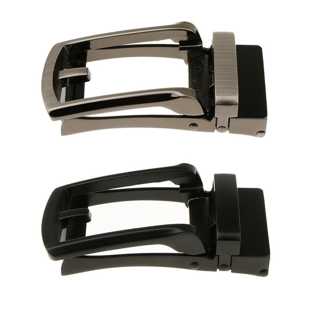 Paquete De 2 Hebillas De Cinturón Automáticas, Accesorios De Cinturón Deslizante De Trinquete De Repuesto SM SunniMix reemplazo de la hebilla del cinturón de los hombres