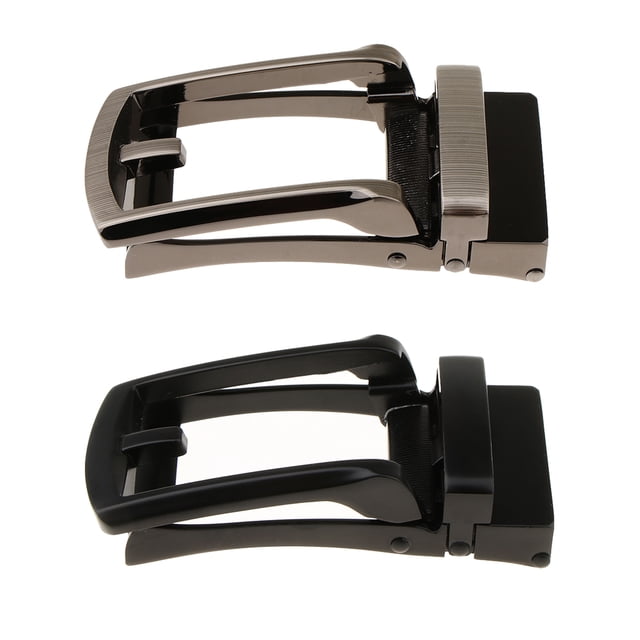 Paquete De 2 Hebillas De Cinturón Automáticas, Accesorios De Cinturón Deslizante De Trinquete De Repuesto SM SunniMix reemplazo de la hebilla del cinturón de los hombres