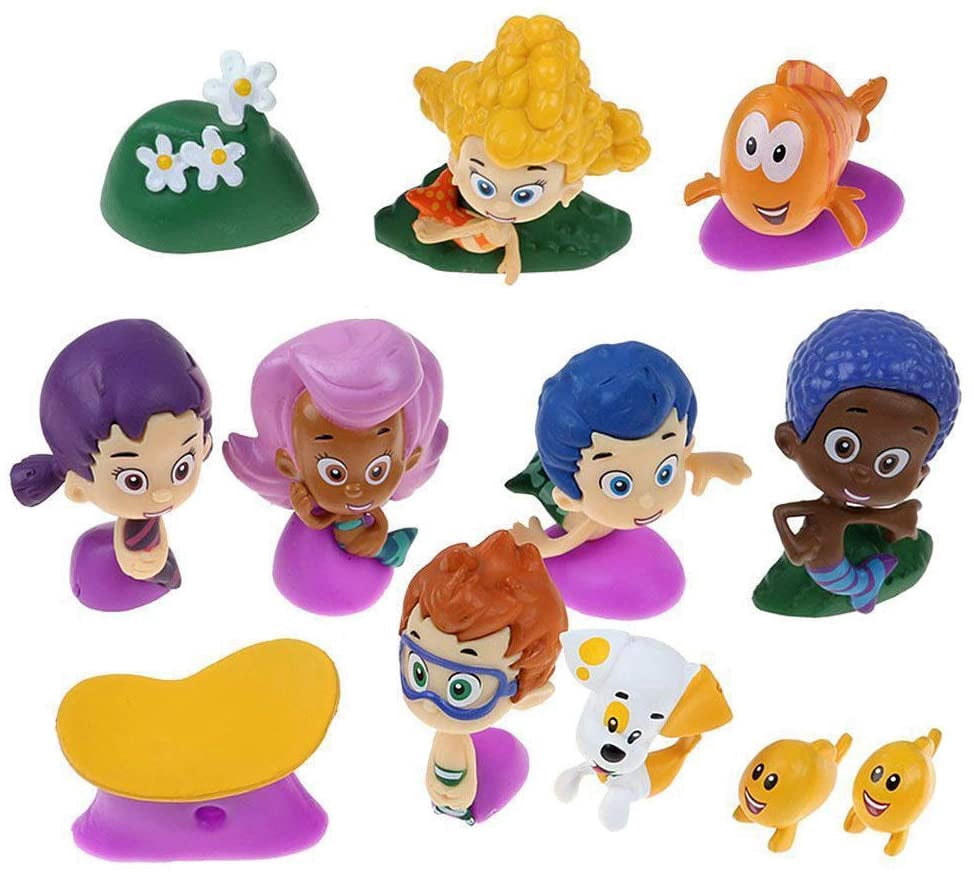 Bubble Fish Guppies Family Toy Figure 12pcs Bubble Characters Figurine  Collection! - Walmart.com