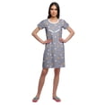 thumbnail image 2 of Moomaya Womens Round Neck Nursing Sleepwear Printed Short Sleeve Nightdress, 2 of 6
