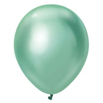 12 inch Kalisan Mirror Green Latex Balloons (10 Pack) - Party Supplies Decorations