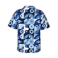 thumbnail image 3 of Haiem Evil Eye Printed Hawaiian Shirt for Men - Men’s Casual Beach Summer Shirts - Stretch Fabric with Modern Fit-XX-Large, 3 of 9