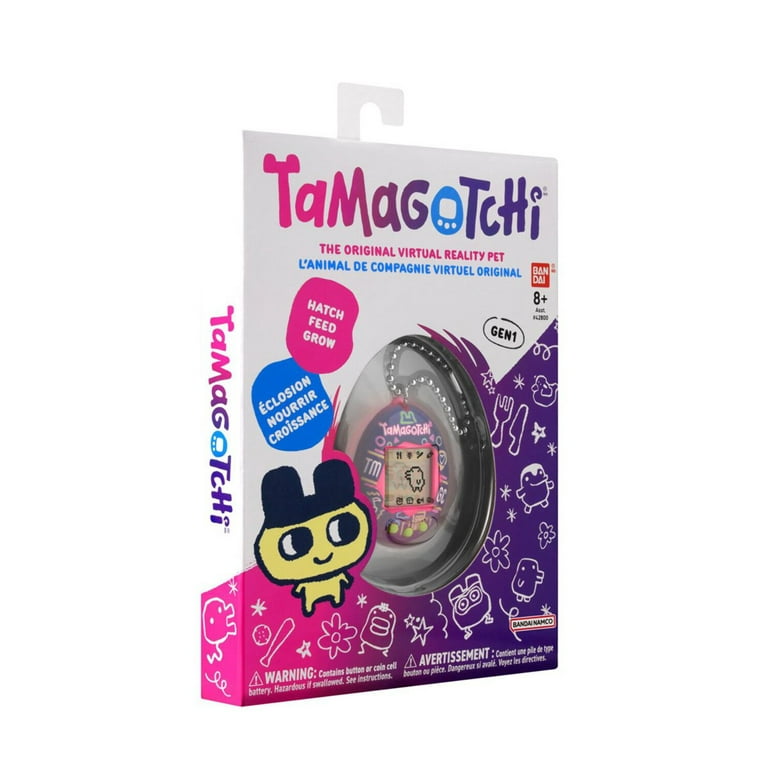 Bandai Namco Tamagotchi Original Neon Lights Digital Pet, Purple
