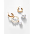 thumbnail image 3 of Gold Plated Pearl Beaded Drop Earring, 3 of 4