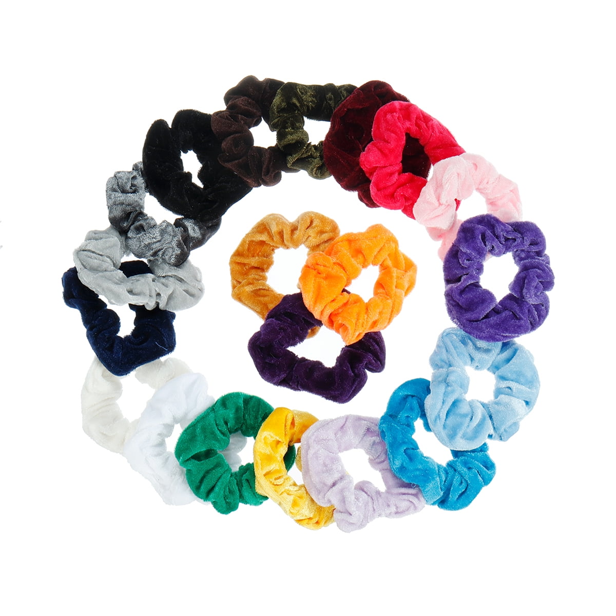 20pcs Hair Scrunchies Velvet Scrunchy Bobbles Elastic Hair Bands