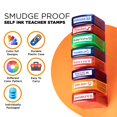 Tickselect Teacher Stamps for Classroom Grading 8PCS Self Inking