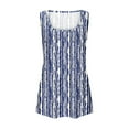 thumbnail image 4 of Blouse for Women Plus Size Sleeveless Round Neck Print Summer Casual Tee Tank Multicolor XXL, 4 of 5