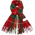thumbnail image 1 of cortinas con ojales, bufanda navideña para mujer, supersuave, para exteriores, a la moda, informal, atmósfera versátil, cálida bufanda de invierno, paños antibacterianos, 1 of 5