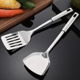 thumbnail image 1 of Set Of 4, Stainless Steel Scraper Slotted Flipper, Rugged Scraper Cooking Flipper, Slotted Flipper, Multipurpose Kitchen Tool, Cooking Spoon Banban LingWen 8390605195686, 1 of 1