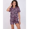 thumbnail image 2 of Real Essentials 4 Piece: Womens Long & Short Sleeve Button Down Pajama Set - Ultra Soft (Available In Plus Size), 2 of 7