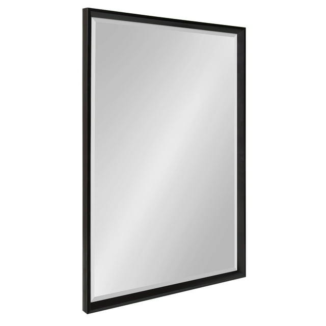 Kate and Laurel Calter Miroir Mural Moderne Décoratif Encadré Biseauté, 25.5x37.5 Noir