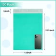 thumbnail image 2 of Teal Poly Mailers 12" x 15.5", 100 Pcs Large Poly Mailers for Small Business Self-Seal Shipping Bags for Clothing, Green and Blue, 2 of 8