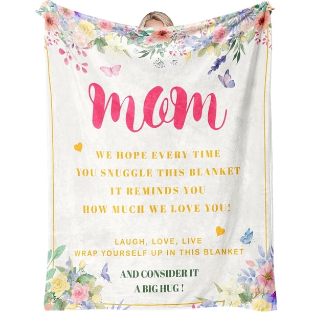 LHSHID Gifts for Mom Mom Gifts Birthday Gifts for Mom Mom Birthday Gifts Mom Gift from Daughter Son Best Mom Gifts for Christmas Valentine's Day Mothers Day Mom Blanket 30"x40"