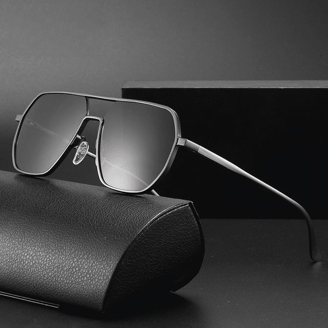 Gafas de sol de aluminio y magnesio, gafas de sol polarizadas para hombre, gafas de visión nocturna, gafas de conducción que cambian de color para pescar