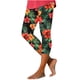 thumbnail image 5 of Pantalones de Yoga de Verano para Mujeres Ligeros de Alta Cintura de Impresión Capris, Pantalones de Gimnasio Y Entrenamiento de Ajuste Delgado con Cintura Elástica para Yoga, Correr, 5 of 6