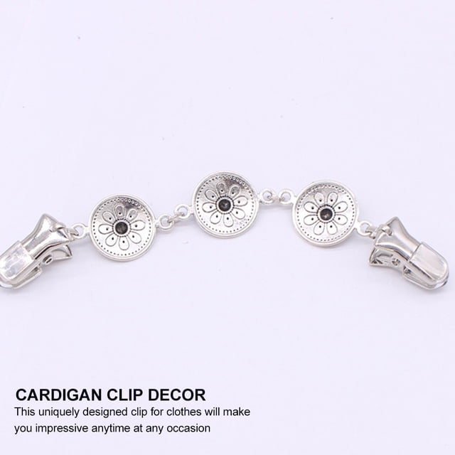 unbranded 2Ud Clips Decorativos De Aleación Para Cardigan En Color Con Estilo Retro Y Fácil Ajuste