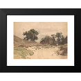 thumbnail image 2 of Julius Jacobus van de Sande Bakhuyzen 24x18 Black Modern Framed Museum Art Print Titled - Landscape with Farm (1845 - 1925), 2 of 5