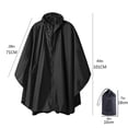 thumbnail image 2 of Prendas De Vestir Impermeables, Poncho Para La Lluvia, Chaqueta Unisex Con Capucha Para Exteriores Con Bolsillos, Impermeable Ligero Para Senderismo, Camping, Conciertos Vogacara OD013610-00, 2 of 6