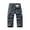 Gray, variant on Mens Cargo Capris Pants Elastic Waist Zipper Pocket Knee Length Summer Lightweight Work Pants