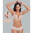 thumbnail image 4 of SHILIU-Women's Plus Size Full Figure Front Closure Underwire Lace Wide Strap Everyday Bra, 4 of 4