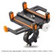 thumbnail image 5 of Titular De Teléfono De Bicicleta WEST BIKING - Abrazadera para teléfono móvil con base de doble polo para scooter (naranja), 5 of 8