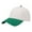 Green, variant on Unisex Classic Two-Tone Baseball Cap with Curved Brim and Adjustable Buckle Strap