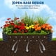 thumbnail image 5 of Yeshouse Cama de jardín elevada ovalada grande con patas y ruedas, jardinera de acero galvanizado grueso, ideal para jardinería en interiores y exteriores, flores y verduras, 5 of 8