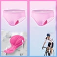 thumbnail image 4 of Byworldtasic Womens Breathable UnderwearWomen's 4D Padded Bike Underwear Cycling Bicycle Shorts Biking Riding Briefs Biker Cycle Undershorts for Women Pink, 4 of 4
