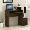 thumbnail image 2 of Pemberly Row Wood Computer/Writing Desk w/Bin in Columbia Walnut/Dark Brown, 2 of 5