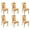 Maple Leaf-1, variant on 6 Pcs Dining Chair Slipcover Stretch Dining Chair Cover Removable Washable Chair Seat Protector Cover for Home Party Hotel Wedding Ceremony, Universal Size (teal Green Marble)