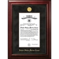 thumbnail image 2 of Campus Images MACEX0028x10 8 x 10 in. Patriot Frames Marine Certificate Executive Mahogany Frame with Silver Medallion, 2 of 2