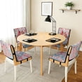 thumbnail image 3 of TSOVTHRID Cardinal Cherry Blossom Print Quilted Dining Chair Cushion Cover Non-Slip Water Resistant Chair Covers with Elastic Band Seat Slipcovers for Home, Restaurant, Set of 2, 3 of 7