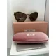thumbnail image 1 of Miu Miu SMU10N Cat Eye Green Sunglasses NIB 56MM $550 #41, 1 of 6