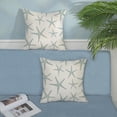 thumbnail image 3 of Seafoam Blue Starfish Pillow Covers 18x18 Set of 2 Coastal Throw Pillows Summer Nautical Ocean Beach Theme Decorative Pillowcase Outdoor Farmhouse Decor Cushion Case for Couch Home Bedroom, 3 of 7