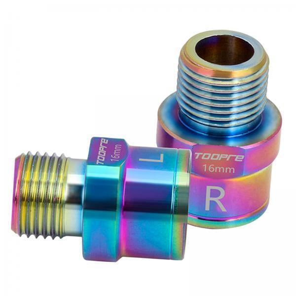 2x Extensores de pedal de , 1 extensor de pedal de , espaciador de pedal extendido, piezas de repuesto para pedales roscados Zulema Extensores de pedal de bicicleta