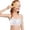 White, variant on Wireless Sports Bra for Cropped Training Vest Lightweight Comfort Padded Underwear Support Beige One Size