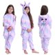thumbnail image 1 of Pijama de dinosaurio Kigurumi para bebé y niño, ropa de franela con dibujos de animales rojos, unicornio, Invierno, 1 of 4