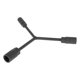 thumbnail image 1 of Llave de enchufe universal Unique Bargains de 13cm, llave de enchufe en forma de Y, acero al carbono, 1 pieza, hexagonal 13mm 16mm 18mm para automóvil, motocicleta, dirtbike, llave de 3 vías., 1 of 7