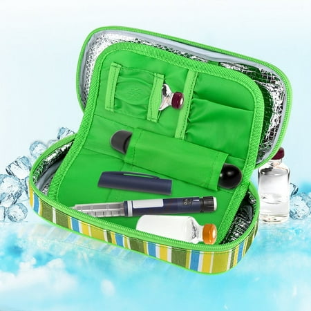 Insulin Bag, Insulin Cool Bag, Portable Diabetic Insulin Cooler Bag Organizer Medical Insulation Cooling Travel Case