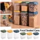thumbnail image 1 of mfyjkho Recipiente hermético transparente para almacenar alimentos con tapa de sellado seguro para organizar la despensa de la cocina, juego de 1, 1 of 3