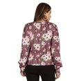 thumbnail image 4 of Moomaya Printed Tops For Women Button Down Full Sleeve Casual Shirt Blouse, 4 of 9