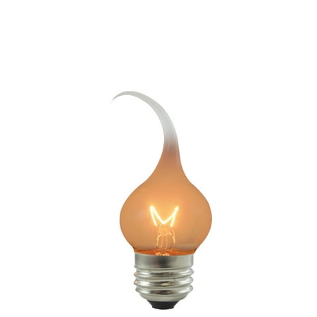 

7.5 Watt Incandescent Silicone Dipped S11 Chandelier Bulb Medium Base Pack of 25