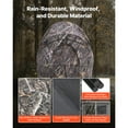 thumbnail image 4 of KFFKFF Portable Hunting Blind for One Person, Camouflage Tent with Carrying Bag, Durable Concealed Shelter Featuring Silent Zipper Door and Window, Ideal for Turkey and Deer Hunting, 4 of 9