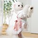 thumbnail image 4 of Vestido para perro para perro pequeño, vestido de verano con mangas con volantes, vestido de perro a cuadros con lazo, vestidos de princesa para gato, ribete de encaje, falda para cachorro y gatito,, 4 of 8