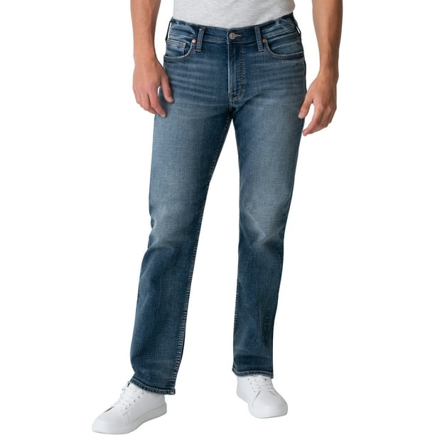 Silver Jeans Co. Men's Grayson Easy Fit Straight Leg Jeans, Waist Sizes  28-44