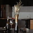 thumbnail image 5 of AeraVida 14" Floral Mango wood Vase,, 5 of 10