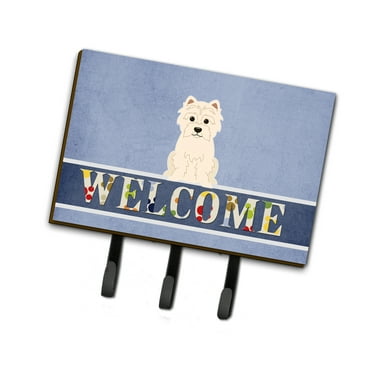Carolines Treasures BB5623TH68 Westie Welcome Leash or Key Holder Triple multicolor