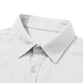 thumbnail image 4 of WIZUTIZ Mens Short Sleeve Dress Shirts Summer Casual Button Down Shirts Business Shirts Solid Wedding Prom Tops, 4 of 4