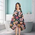 thumbnail image 6 of Pioneer Flower Floral Print Pattern Hooded Bath Towel，50"x30" for Ages 3 To 12 Kids, Quick Dry Lightweight Soft Microfiber Hood Beach Towel Cover Up for Kids, 6 of 7