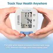 Bluestone Automatic Blood Pressure and Pulse Monitor with Wrist Cuff and Storage Case